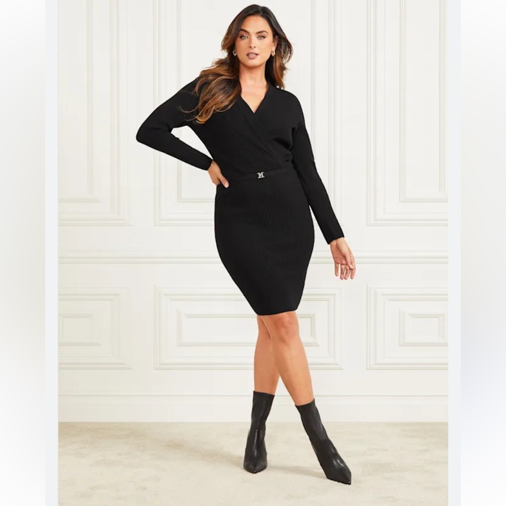 Marciano Black Sweater Dress - Size S